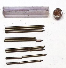 ✏️ 9 Stück Minen für DRUCKBLEISTIFT / Fallminenstift SCHWARZ, Ø 2,0mm - 1960er