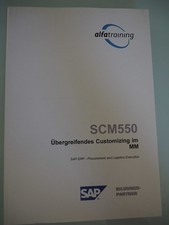 Buch SAP Schulung SCM 550 übergreifendes Customizing im MM Schulungsunterlagen