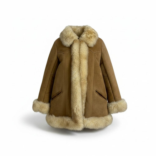 Echt lammfell mouton - lammfell, mantel
