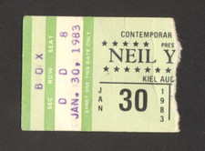 NEIL YOUNG CONCERT TICKET STUB