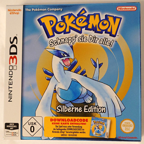 Pokémon silberne edition 3ds - silberne,