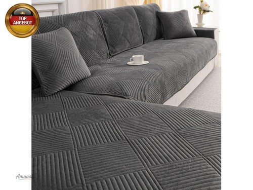 Samt sofabezug ecksofa form - samt, l