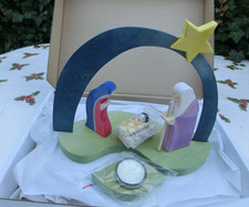 Ostheimer Figuren Leuchter Krippe Heilige Familie 5530280 Maria Josef Kind Stern