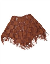 VINTAGE Damen Wildleder Poncho