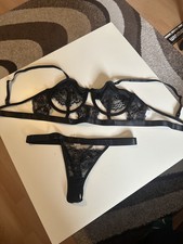 Lingerie Set Bra Sexy Reizwäsche Nachtwäsche Damen Dessous Unterwäsche Spitze BH