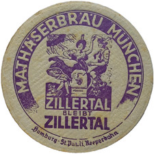 ALTER BIERDECKEL MATHÄSER
