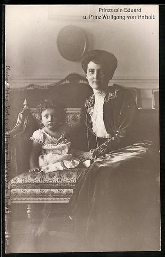 Prinzessin eduard und prinz - ak,