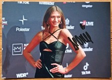 Leony # Orig Autogramm signiert Musik DSDS EM 2024 sexy Leonie Burger - Foto 