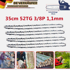 4x Sägekette 35cm 3/8" 52