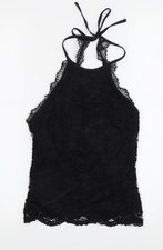 H&M Damen Trägertop schwarz