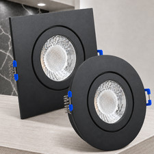 LED Einbaustrahler 12V schwarz