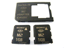 2 x 1GB Memory Stick Micro M2