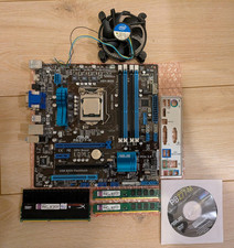 Mainboard Set Asus P8 Z77-M, yATX, Intel i3 2120T 2,6GHz Prozessor, DDR3 12GB
