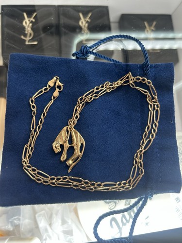 14k gelbgold halskette mit - 14k,