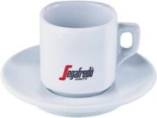 Segafredo Cappuccinotasse mit Untertasse - weiß mit Logo
