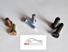 Zylinderschrauben mit Schlitz DIN 84 weiß, gelb & schwarz verzinkt SIMSON Moped