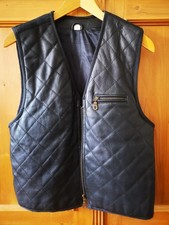 Lederweste Herren schwarz