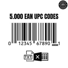 5000 EAN UPC Codes for Amazon
