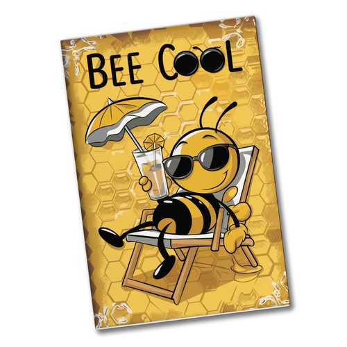 Bee cool cartoon - -,