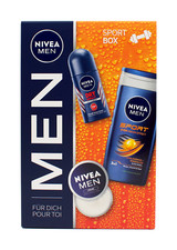 Nivea Men Sport Box Geschenkset Deo - Duschgel - Creme , EAN4006000054483