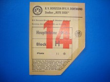 67/68 Ticket BVB Dortmund Mönchengladbach Eintrittskarte Sammler Bundesliga