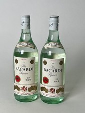 Bacardi Carta Blanca, 2x1 L Flaschen, ältere Abfüllung, 1980er, Bermuda, 40%