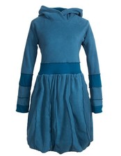 Vishes Eco Fleece Kapuzenkleid