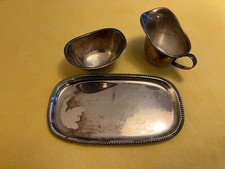 Wilkens Silber Tablett Milch