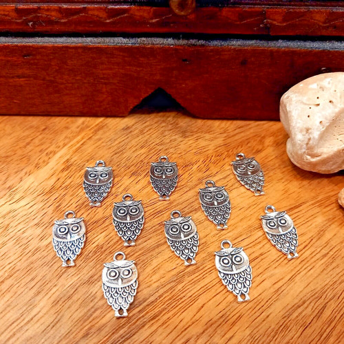 Eulen eule charms - 10,