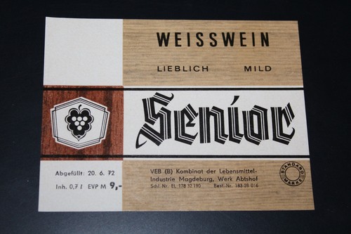 älteres weißwein etikett - älteres,