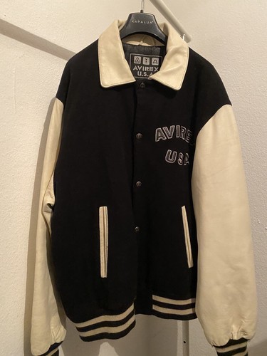 Avirex leather jacket 90s - leather,