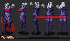 Artist Proof Commission Model Proxys für Dunkel-/Nachtelfen SYX für Manaworld Fans