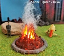 Osterfeuer Lagerfeuer XXL mit 2 LEDs Brandflackern Feuer für Spur H0 + TT 1:87