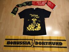 DORTMUND T-SHIRT XL L SCHWARZ SANTANA SCHAL ESSEN CHOREO POKAL ULTRAS ULTRA