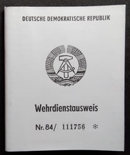 NVA Wehrdienstausweis  Blanko
