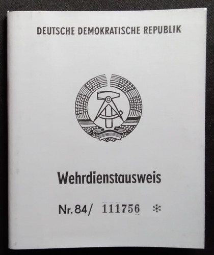 Nva wehrdienstausweis blanko - wehrdienstausweis,