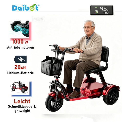 Daibot klappbares rad - daibot, 3-rad