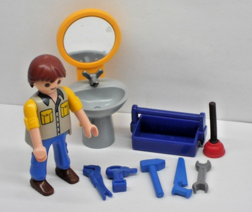 Klempner mit waschbecken - mit,