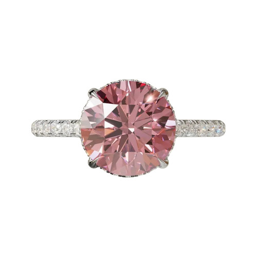 Fancy vivid pink ct - fancy, igi