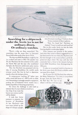 Rolex Submariner - Reklame Werbeanzeige Original-Werbung 1991,USA