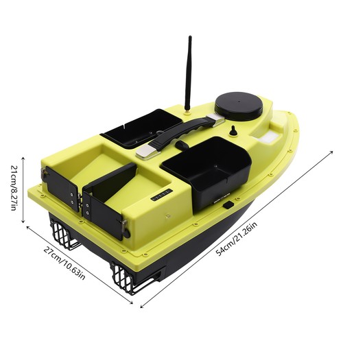 500m kabellos futterboot mit - kabellos,