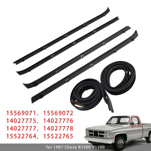 4pcs car window weatherstrip - window,