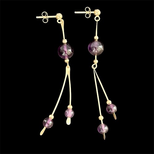 Vintage 14k gelbgold - 14k, amethyst