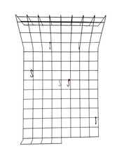 70er Garderobe Wandgarderobe Rockabilly Mid Century / Metall / Schwarz