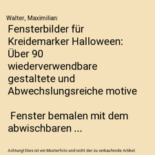 Fensterbilder für Kreidemarker Halloween: Über 90 wiederverwendbare gestaltete