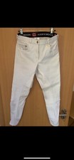 Turnier Hose Weiß Reithose Hawkmoon Gr.36 Vollbesatz