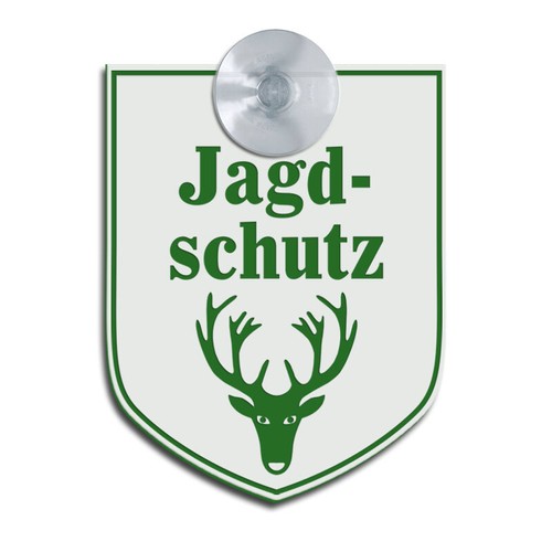 Jagdschutz graviertes schild - -,