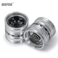 2/4 Stück Metall Rückseite Felgen für 1/14 Tamiya Tractor Truck RC Car