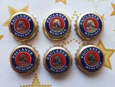 6 Stück Kronkorken / Bottle Caps Paulaner Bier München Bayern