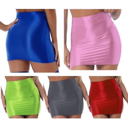 Damen glossy bodycon - damen,